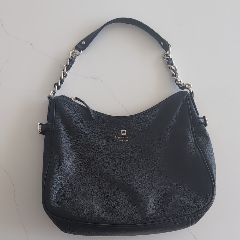 Kate Spade Black Pebbled Shoulder Bag
